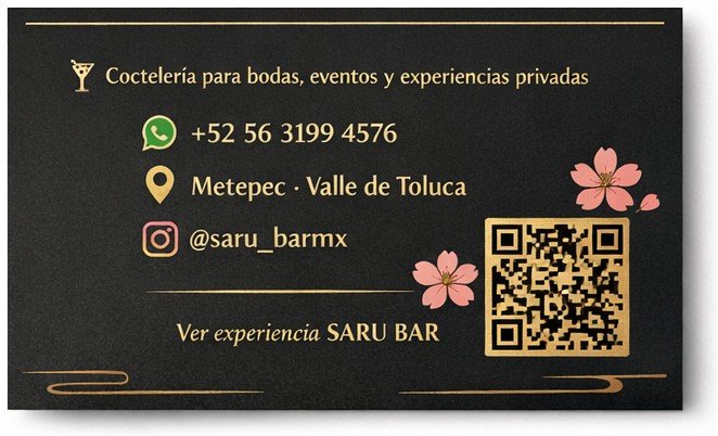 Tarjeta de presentación, reverso